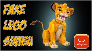 Fake Lego Simba Set  Hes The Mane Attraction  43247 [upl. by Iinden]