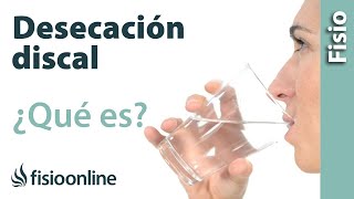 Signos de deshidratación o desecación discal  ¿Qué es [upl. by Flan]