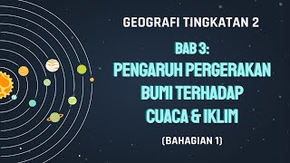 BAB 3 PENGARUH PERGERAKAN BUMI TERHADAP CUACA amp IKLIM BAHAGIAN 1  GEOGRAFI TINGKATAN 2 [upl. by Brindle515]