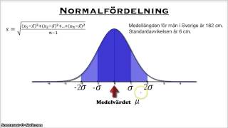 Normalfördelning  Matematik 2b [upl. by Ahsikar]