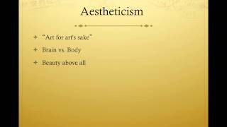 Lecture 5 Part 2 Wilde and Aestheticism [upl. by Anirpas206]