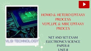 Lecture102 Homo amp Hetero Epitaxy VPE LPE amp MBE Epitaxy Electronics Science PaperII UNIT II [upl. by Terrye]