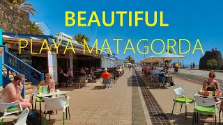 Playa Matagorda LANZAROTE Spain 2024 🇪🇸 🔴 NEW Beautiful Walking Tour in Puerto del Carmen 4K UHD [upl. by Ahsital]