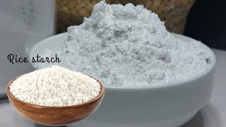 How to make rice starch powder for home and commercial use [upl. by Aube]