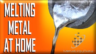 Melt Metal at home  How to Make a Metal MELTING FURNACE [upl. by Becky]