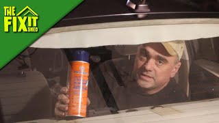 Headliner Repair Using Permatex Heavy Duty Automotive Headliner Adhesive  The Fixit Shed [upl. by Guerra483]