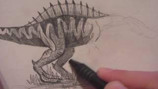 How to Draw Irritator from Jurassic World the Game Danny the Dinosaur Drawer [upl. by Radbun]