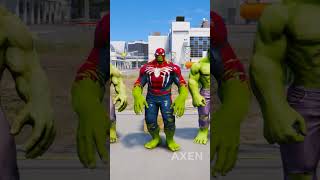 RANDOM SPIDERMAN VS SPIDERHULK BATTLE gta5 hulk spiderman [upl. by Aysa]