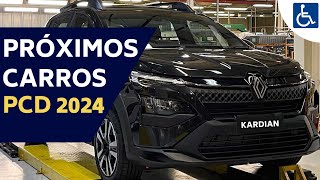 5 LANÇAMENTOS DE CARROS QUE PODEM CHEGAR PARA PCD [upl. by Boles]