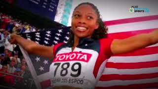 Allyson Felix US womens 4x400 meter relay team in Olympics [upl. by Alyt738]