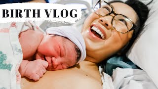 LABOR AND DELIVERY VLOG NO EPIDURAL  Emotional Birth  First Time Mom 💕 [upl. by Adiv550]