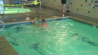 Jake Rosholt jumping out of a 3ft pool forwards ampbackwards [upl. by Bittner]