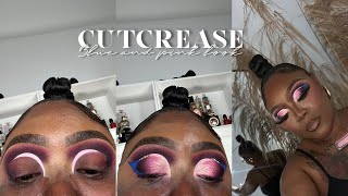 BLUE AND PINK CUTCREASE X BRIANA MARIE [upl. by Leventhal26]