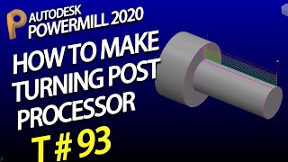 Powermill turning post processor – powermill turning – powermill turning tutorial [upl. by Isolde]