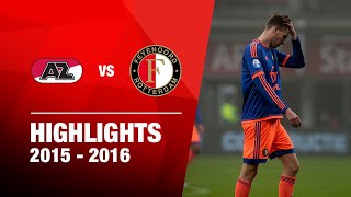 Highlights  AZ  Feyenoord  Eredivisie 20152016 [upl. by Madriene]