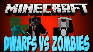 Minecraft DWARVES VS ZOMBIES  Part 1 [upl. by Lagas]