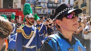 Comparsa de Gigantes Cabezudos Pamplona Sept 2018 [upl. by Alyad]