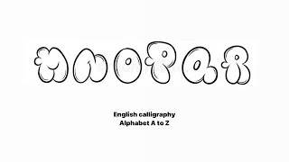 New style alphabet design for beginners [upl. by Alfy]