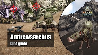 Andrewsarchus guide  PVP Tested explained basics counters turret mode  ARK Survival Evolved [upl. by Einehpets]