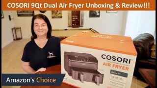 Air Fryer  COSORI 9 Qt Dual Basket Unboxing amp Review airfryer cosori kitchengadgets [upl. by Chin452]