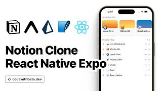 Building a Notion Clone with React Native Expo amp Prisma  LocalFirst Tutorial [upl. by Marigold]