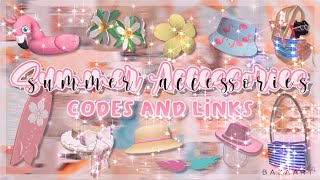 Summer Accessories  Codes amp Links  Roblox [upl. by Llehcam]