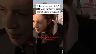 Utterly irresponsible and selfish Harris slams DeSantis [upl. by Htevi993]