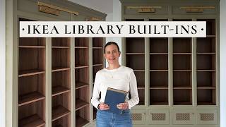 IKEA Billy Bookcase Hack  DIY Library BuiltIns with Face Frame Doors amp Picture Lights [upl. by Ahsiened610]