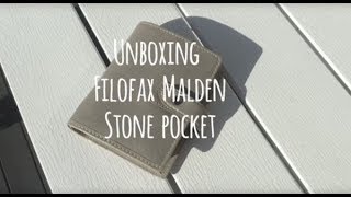 Unboxing Filofax Malden Stone pocket  Jenny 🇫🇮 [upl. by Kreit]