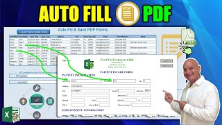 How to AUTOMATICALLY Fill PDF Forms Using Microsoft Excel in 1 CLICK [upl. by Nannah145]