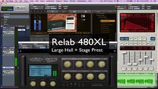 Lexicon 480L Large Hall  Stage Sound Preset by Nomad Factory  Relab  Avid [upl. by Eycal909]