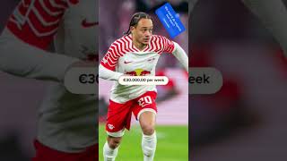 Hoeveel verdient Xavi Simons football money trending viralshort nike xavisimons rbleipzig [upl. by Ecirtael]