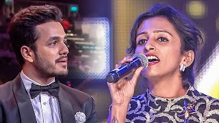 Akhil Akkineni was captivated by the lively performance of Kannada Singer Inchara Rao [upl. by Madancy]