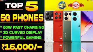 Curved Display Top 5 Best 5G Phone Under 16000 in Flipkart BBD Sale 2024 Best Phone Under 16000 [upl. by Solitta]