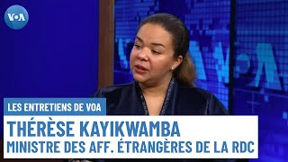 La cheffe de la diplomatie congolaise se prononce sur le processus de paix dans lest de la RDC [upl. by Manfred]