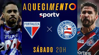 FORTALEZA X BAHIA  AQUECIMENTO AO VIVO E COM IMAGENS  BRASILEIRÃO 2024  live  sportv [upl. by Ecnav463]