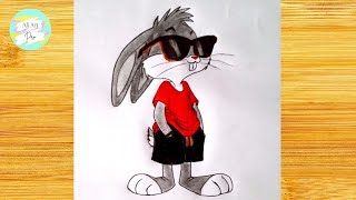 Como dibujar a Bugs Bunny paso a paso  Looney Tunes  Drawing and Painting Bugs Bunny  aliartpro [upl. by Ahael]