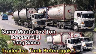 Trailer Iso Tank Ketenggak Muatan sama 52 Ton [upl. by Aisatana707]