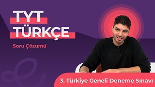 Endemik Yayınları 20232024 3 TG Deneme Sınavı TYT  Türkçe Video Çözümlü Cevap Anahtarı [upl. by Rhody]