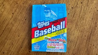 1992 Topps baseball wax pack opening [upl. by Laks]