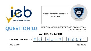 GRADE 12  MATHS P1  WISKUNDE V1  MEMO  PROBABILITY  COUNTING PRINCIPLE  QUESTION 10 [upl. by Eigroeg]