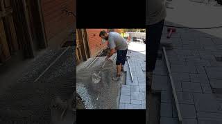 quotRandomlyquot Laying Concrete Pavers [upl. by Nospmis]