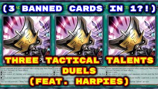 Yugioh  Three Tactical Talents Duels Feat Harpies Deck Download in Description [upl. by Greenes]