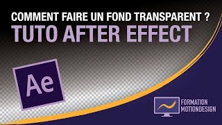 Comment faire une vidéo fond transparent sur after effect [upl. by Feucht]