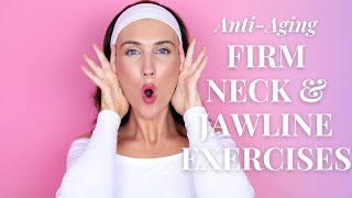 ANTIAGING FACE LIFTING EXERCISES For Jowls amp Laugh Lines Nasolabial Fold  Firm Neck amp Jawline [upl. by Mchenry]