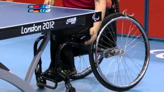 Table Tennis  GER vs CHN  Mens Singles Cl 45 Quarterfinal1 M3  London 2012 Paralympic Gamesmp4 [upl. by Eelydnarb]