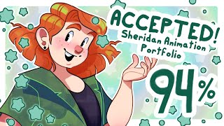 ACCEPTED 94 My Sheridan 2023 Animation Portfolio  Tips [upl. by Millburn469]