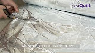 How to install YBS SuperQuilt multifoil insulation in a IWI dry lining masonry wall application [upl. by Gamali372]