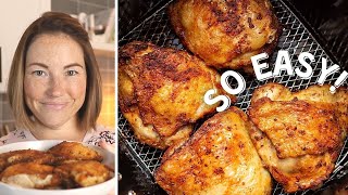 Air Fryer Chicken Thighs  How to make the best chicken thighs in the Air Fryer [upl. by Oiluig]