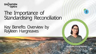 The Importance of Standardising Reconciliation – Key Benefits Overview by Rayleen Hargreaves [upl. by Smart]